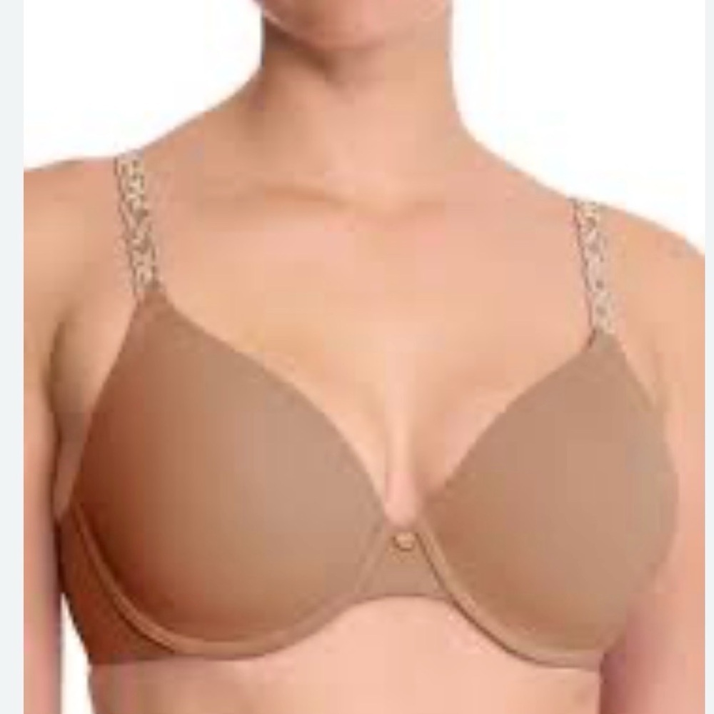 Natori Pure Luxe Custom Coverage Contour underwire bra in café size 36 DD